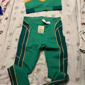 Fabletics Green and Yellow Leggings